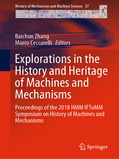 Upplýsingar um Explorations in the History and Heritage of Machines and Mechanisms eftir Baichun Zhang - Biðlisti